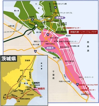 茨城県神栖市の地図