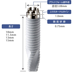 インプラントの構造例